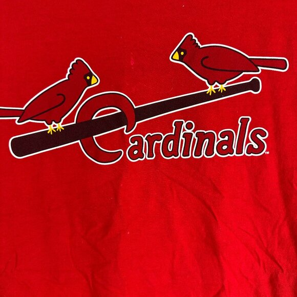 St Louis Cardinals Memorial Shirt Red Schoendienst 1923-2018 Red XL Gildan - Picture 2 of 8